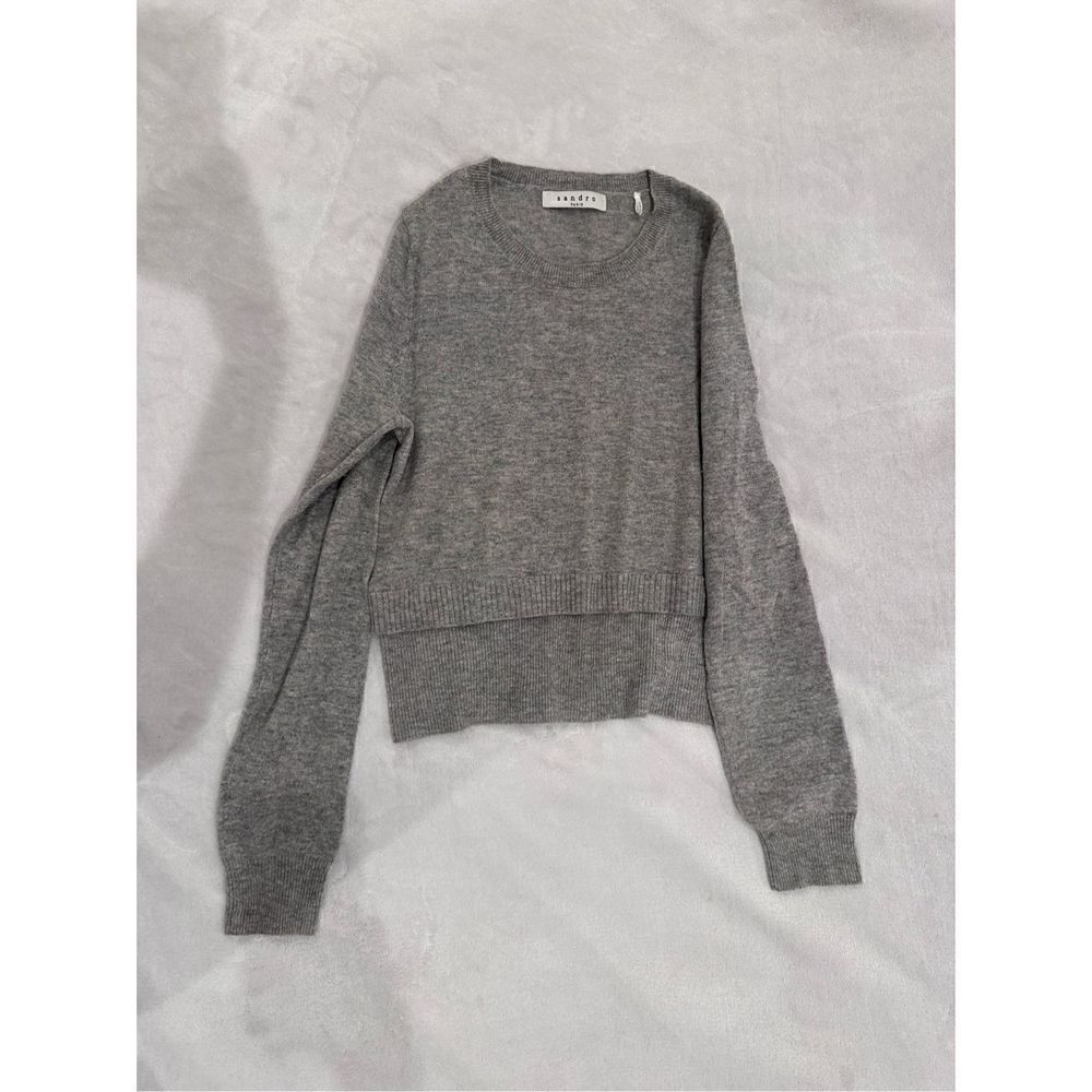 Sandro gray women’s sweater long sleeve XS